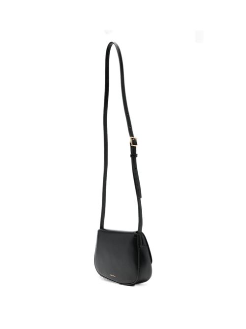 Borsa donna Calvin Klein camera bag nera con patta e monogramma Calvin Klein | LV04F3421GUB1